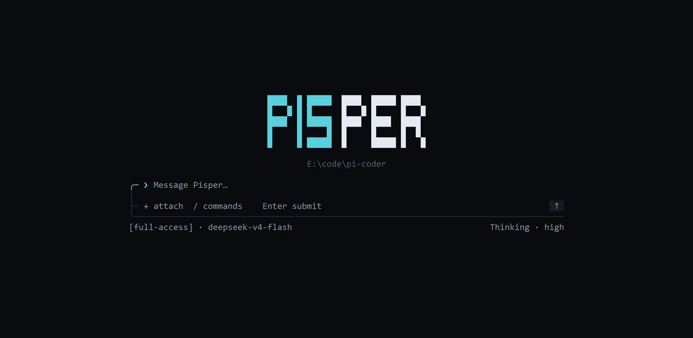 Pisper TUI 欢迎页